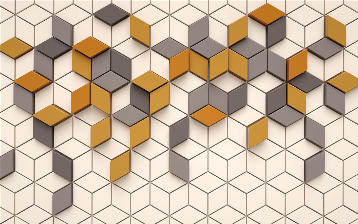 Papier peint blocs avec des bords différents