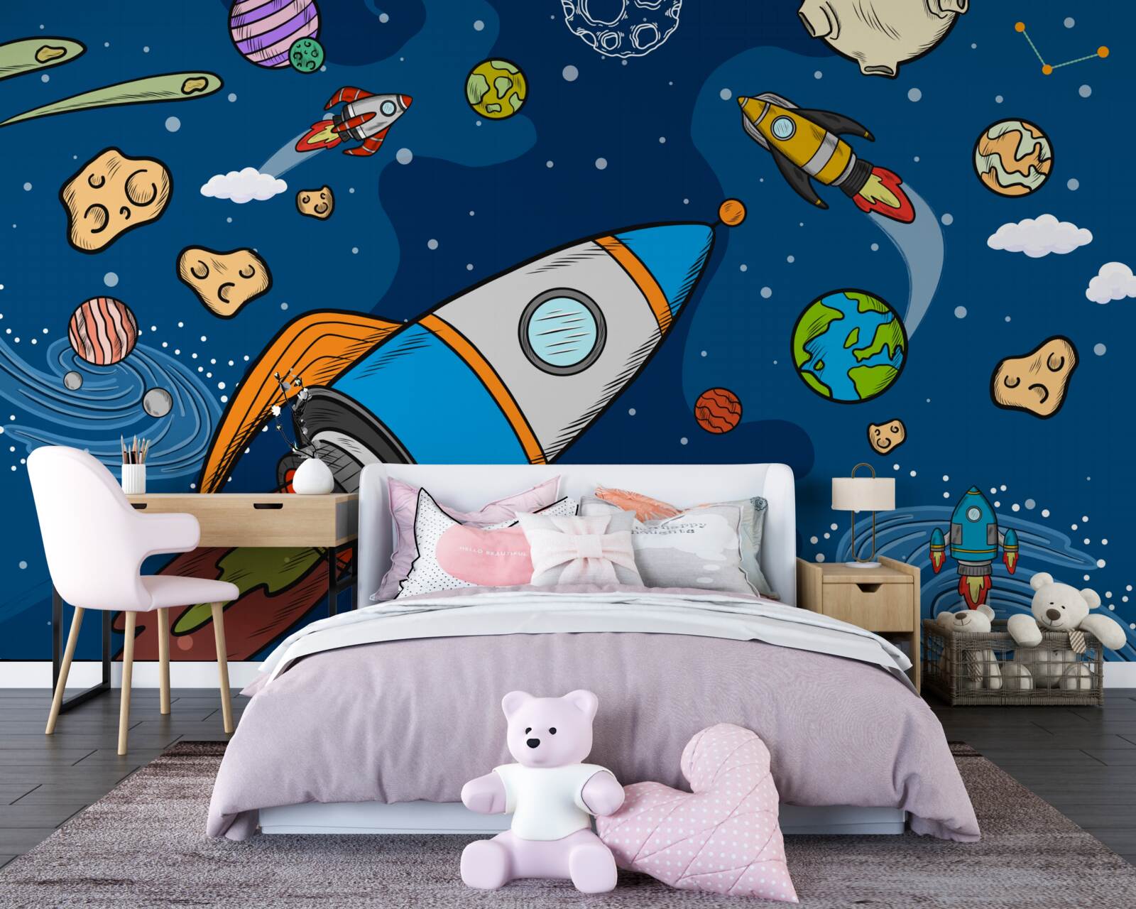 Papier peint fusées spatiales