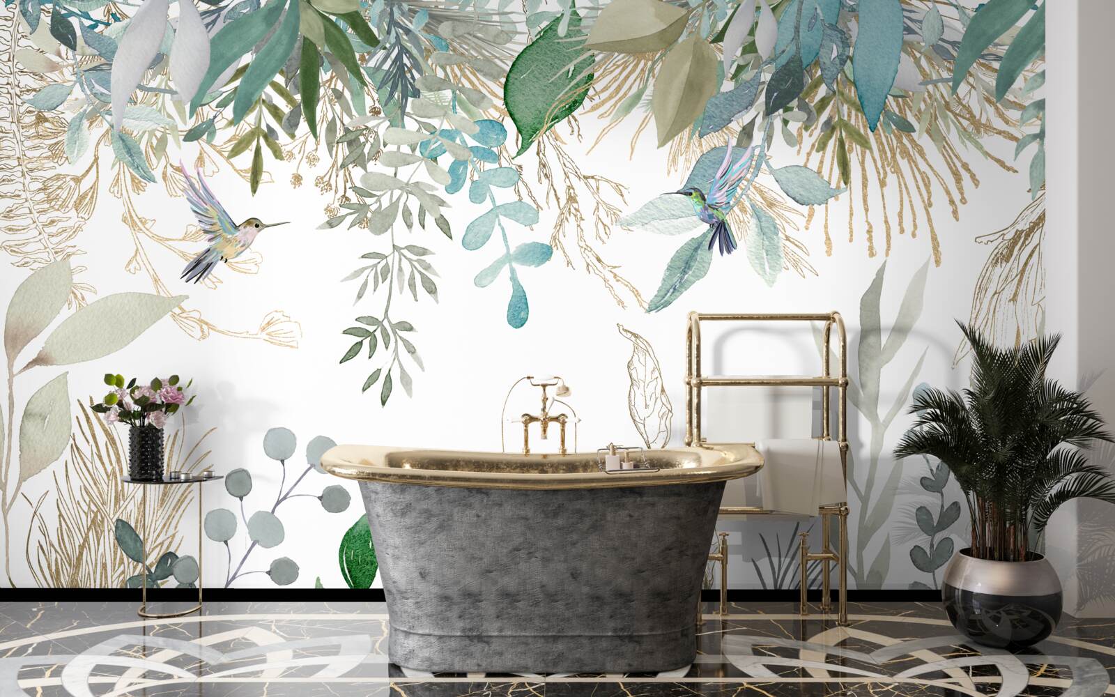 Papier peint diversité de la flore tropicale
