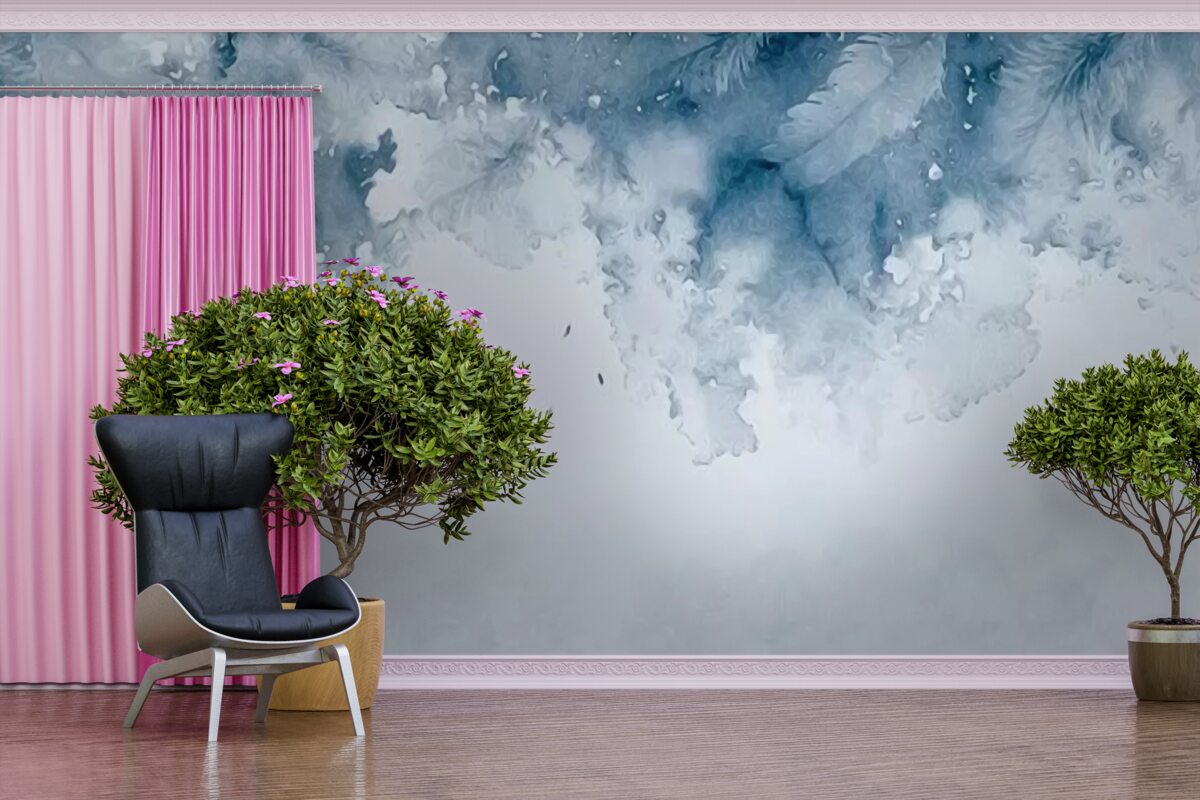Papier peint l'espace marin sous les nuages d'orage