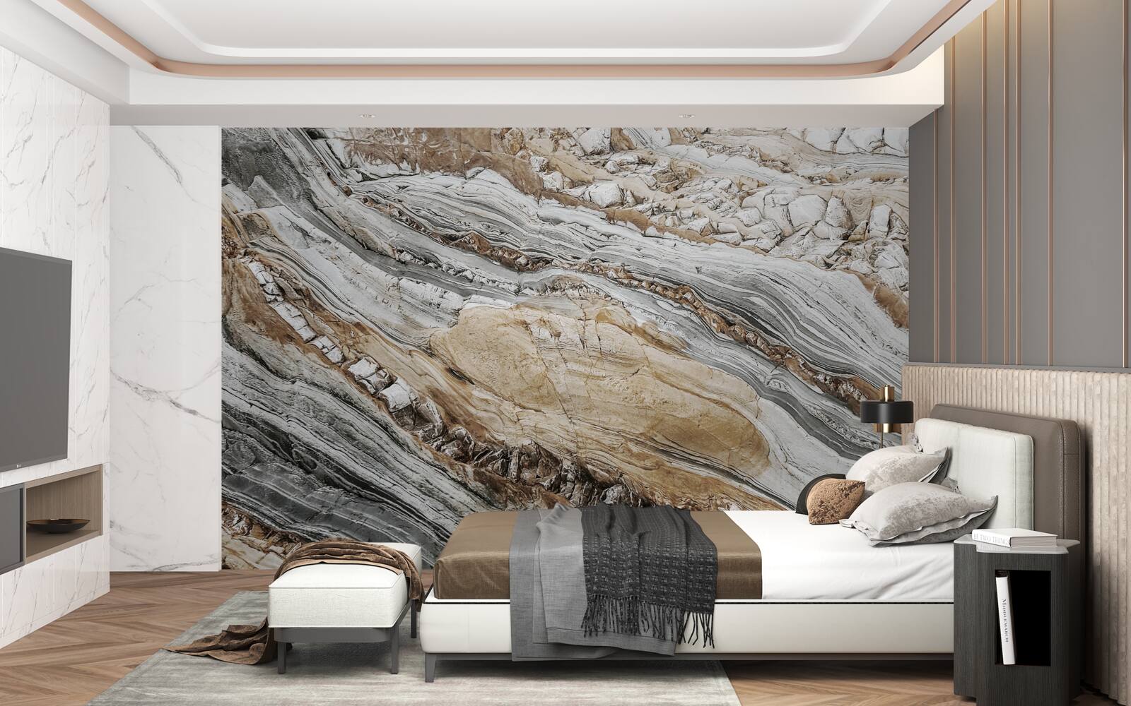 Papier peint Graffiti rock 3d sur les murs
