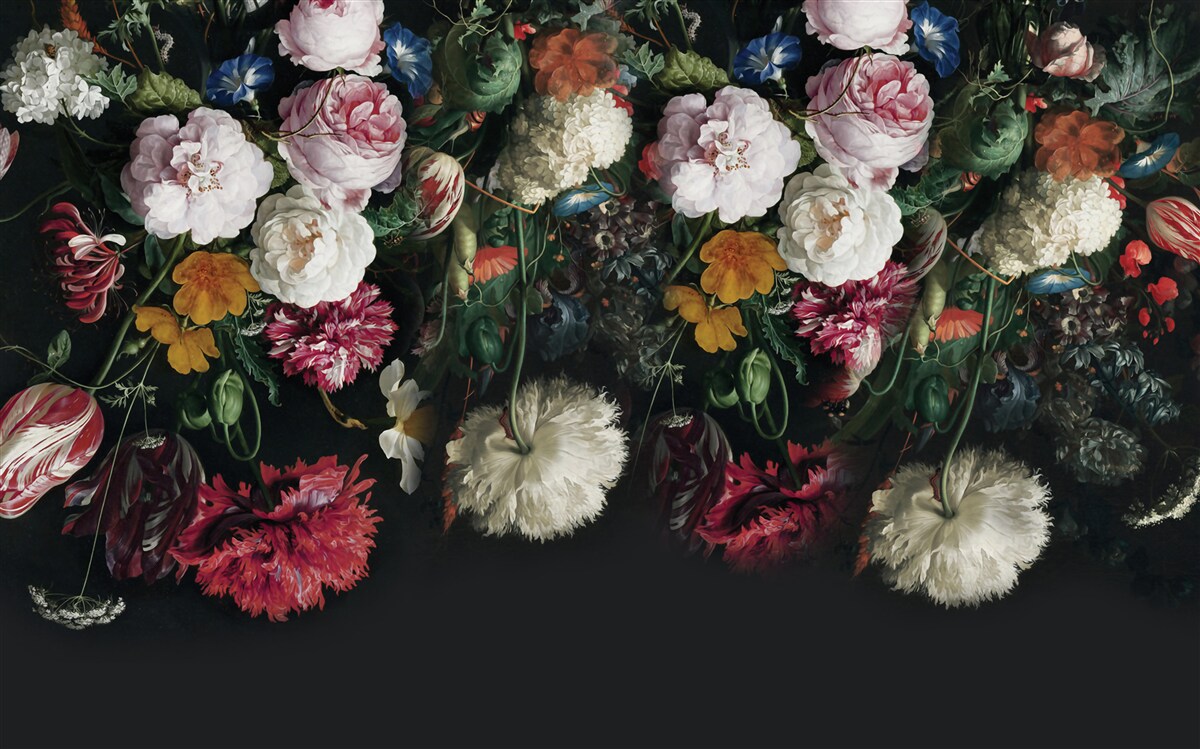 Papier peint bourgeons tronqués, botanique et créativité contemporaine