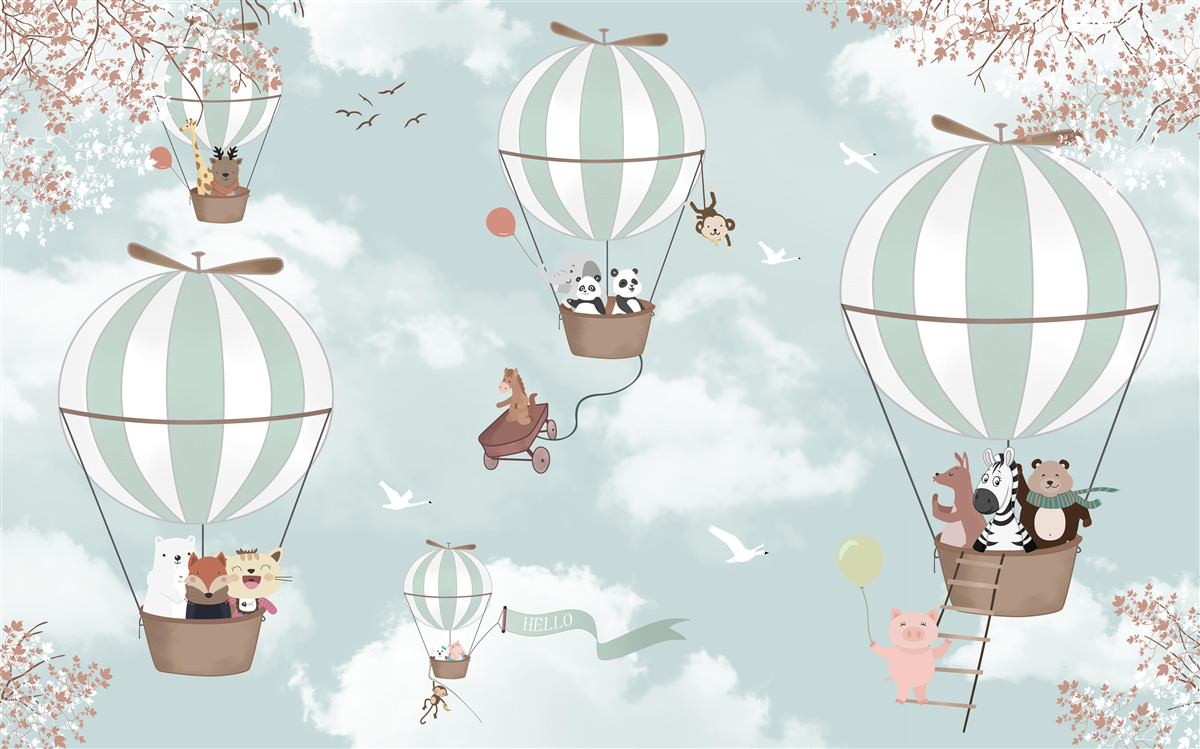 Papier peint produit, illustration et ballon