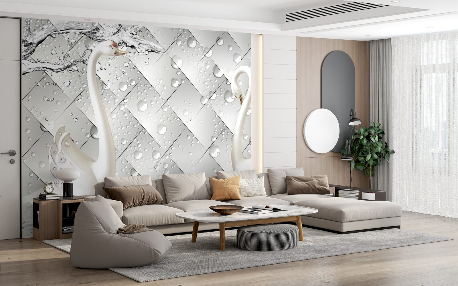 Papier peint mur blanc et papier peint