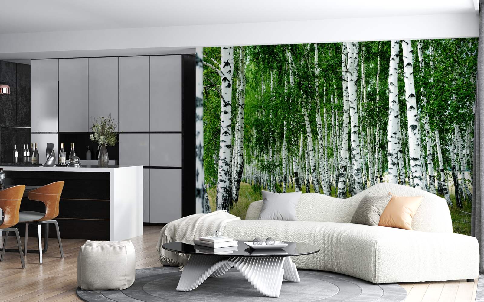 Papier peint birch grove
