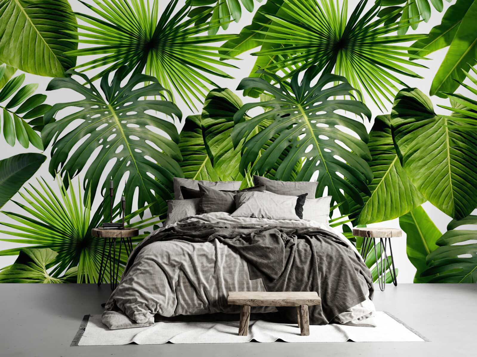 Papier peint Mur, feuille verte