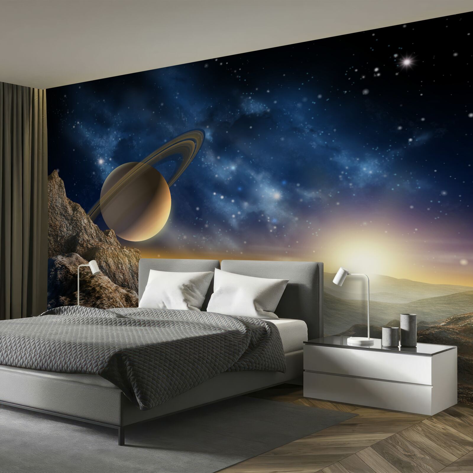 Papier peint Terre, univers et atmosphère