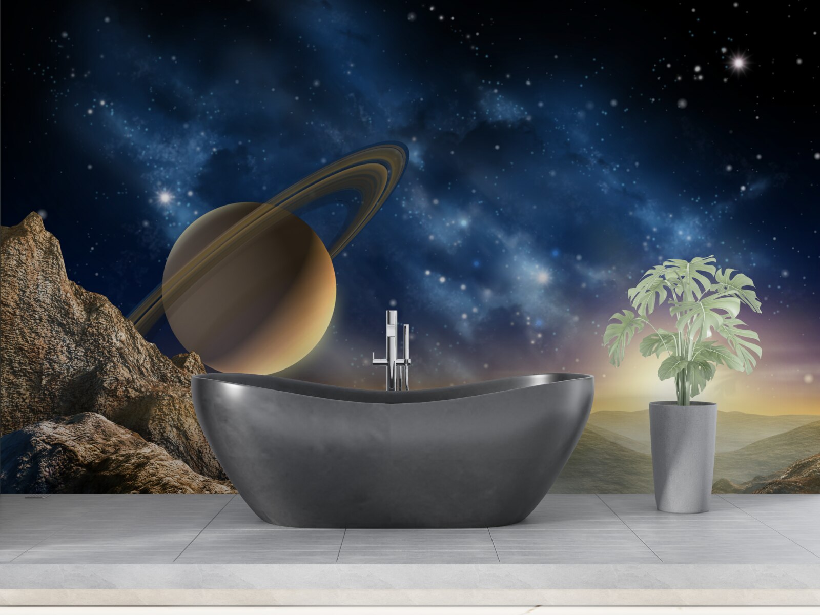 Papier peint Terre, univers et atmosphère