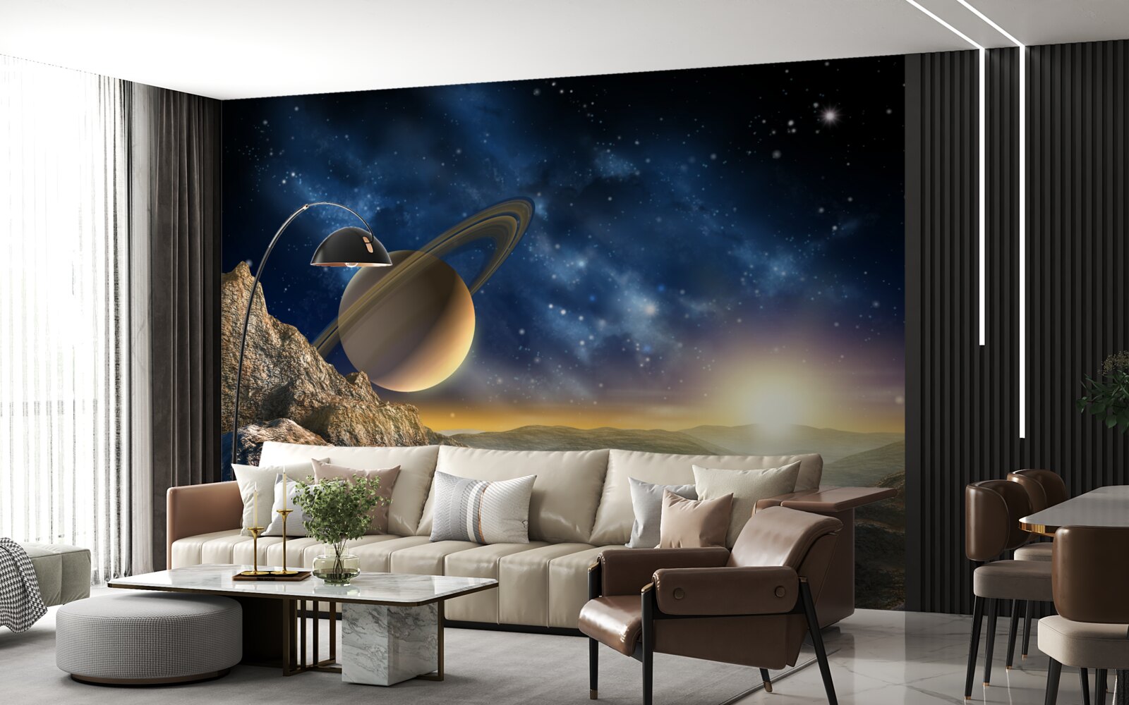 Papier peint Terre, univers et atmosphère