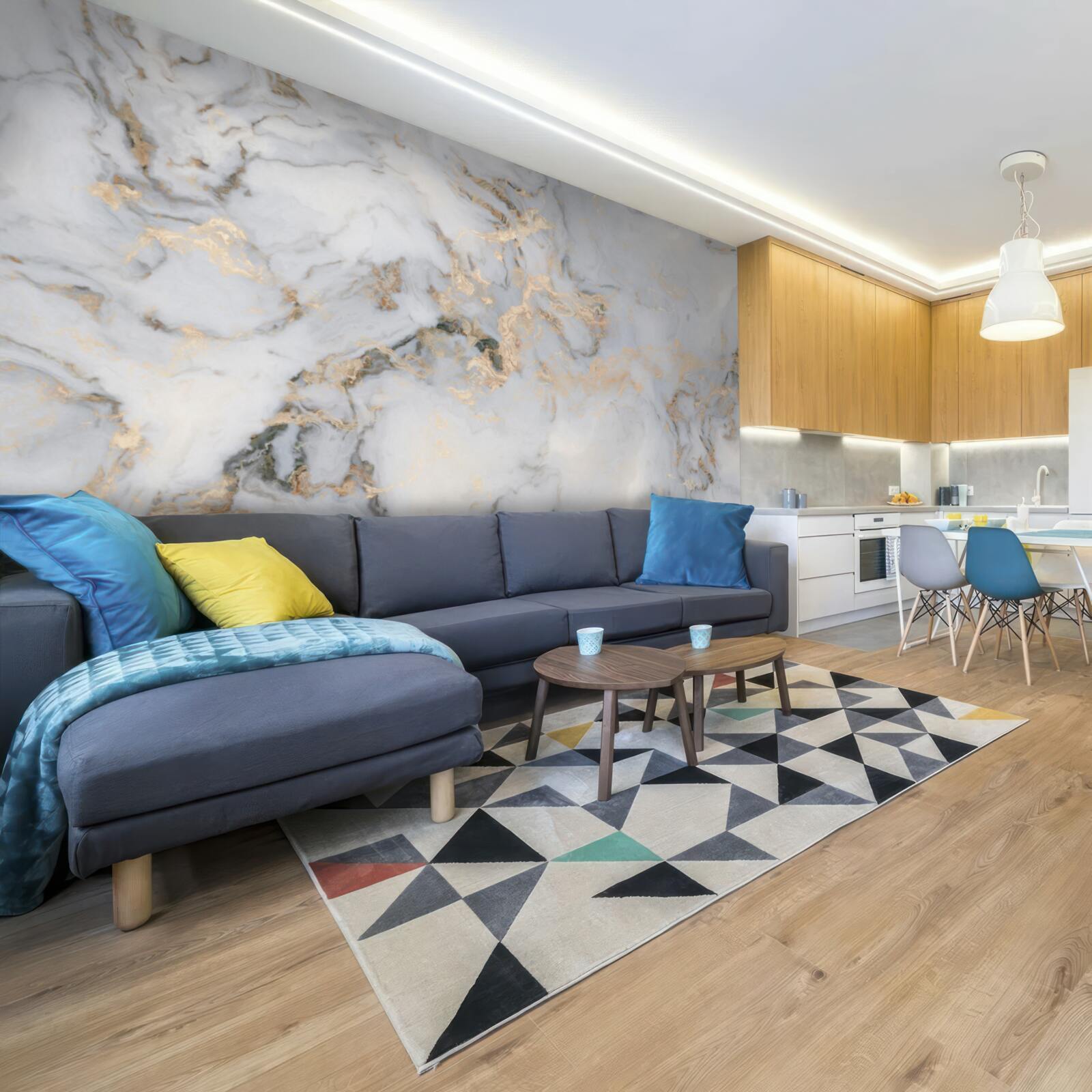 Papier peint textiles, produits de table et d'ameublement