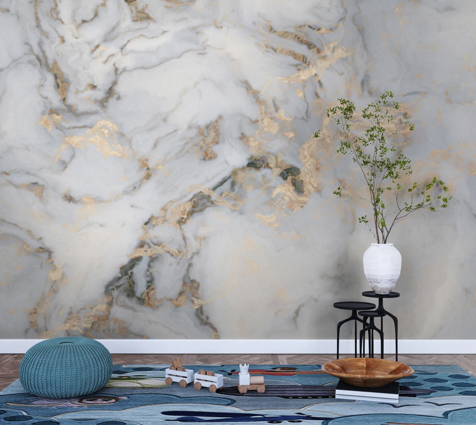 Papier peint textiles, produits de table et d'ameublement