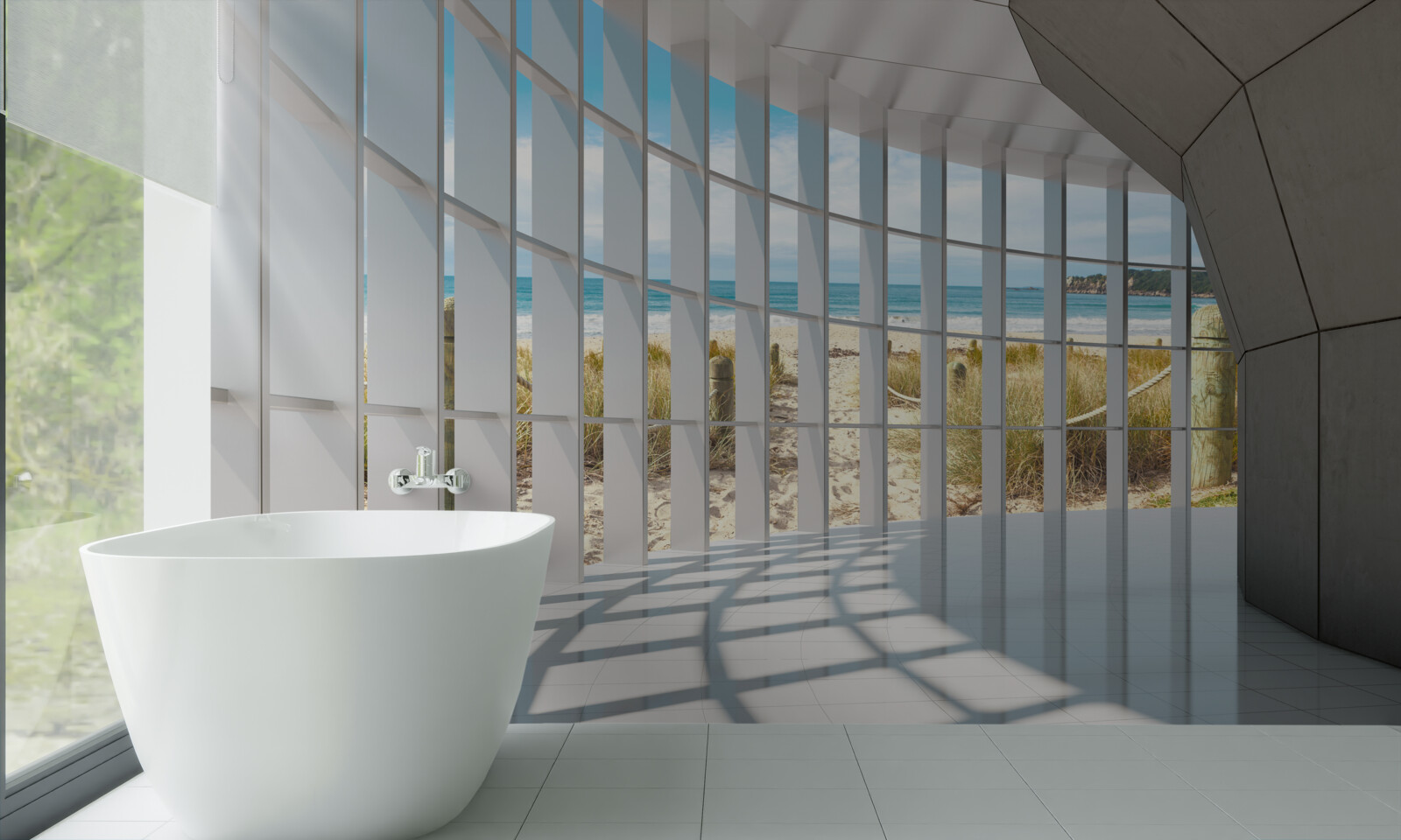 Papier peint Eclairage 3d et éléments de décoration murale naturels