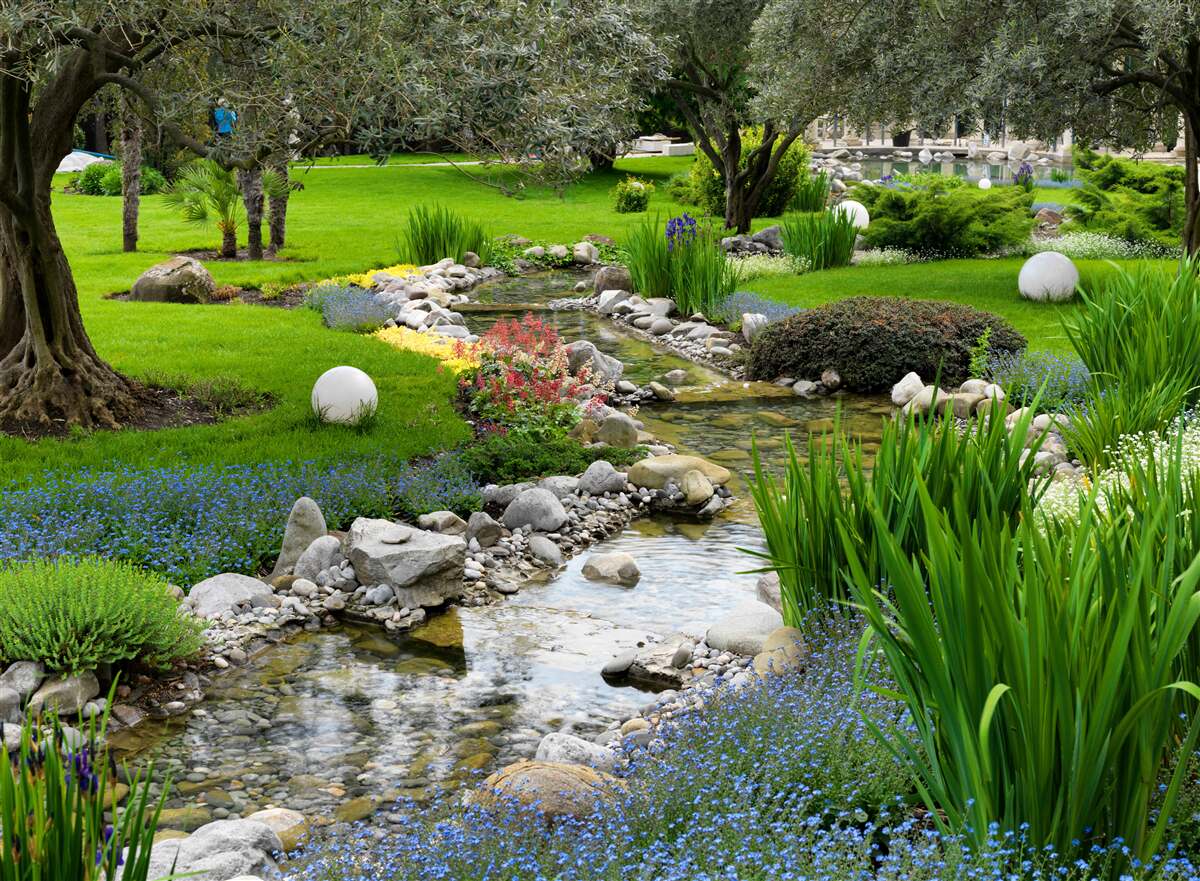 Papier peint le jardin japonais est une véritable oasis