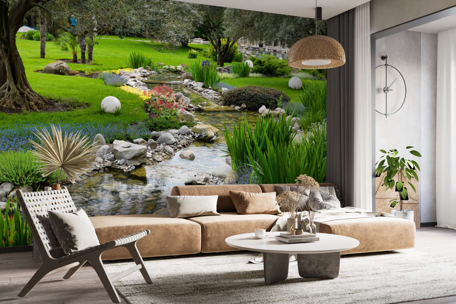 Papier peint le jardin japonais est une véritable oasis