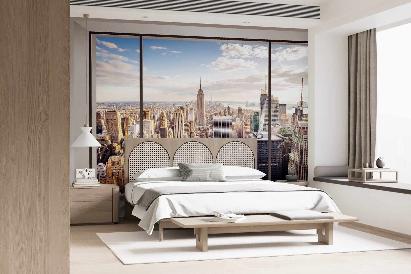 Papier peint vue de la fenetre de new york
