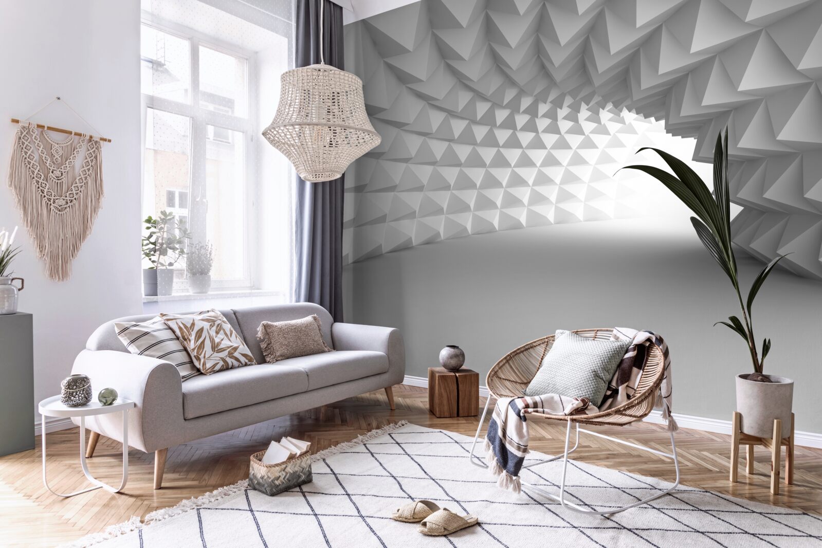 Papier peint tunel 3d
