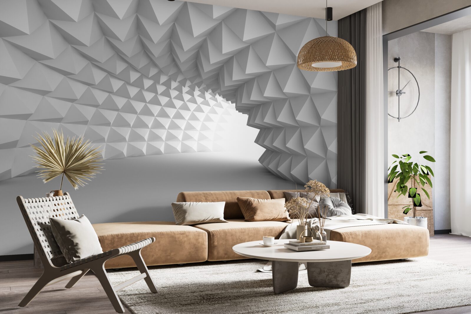Papier peint tunel 3d