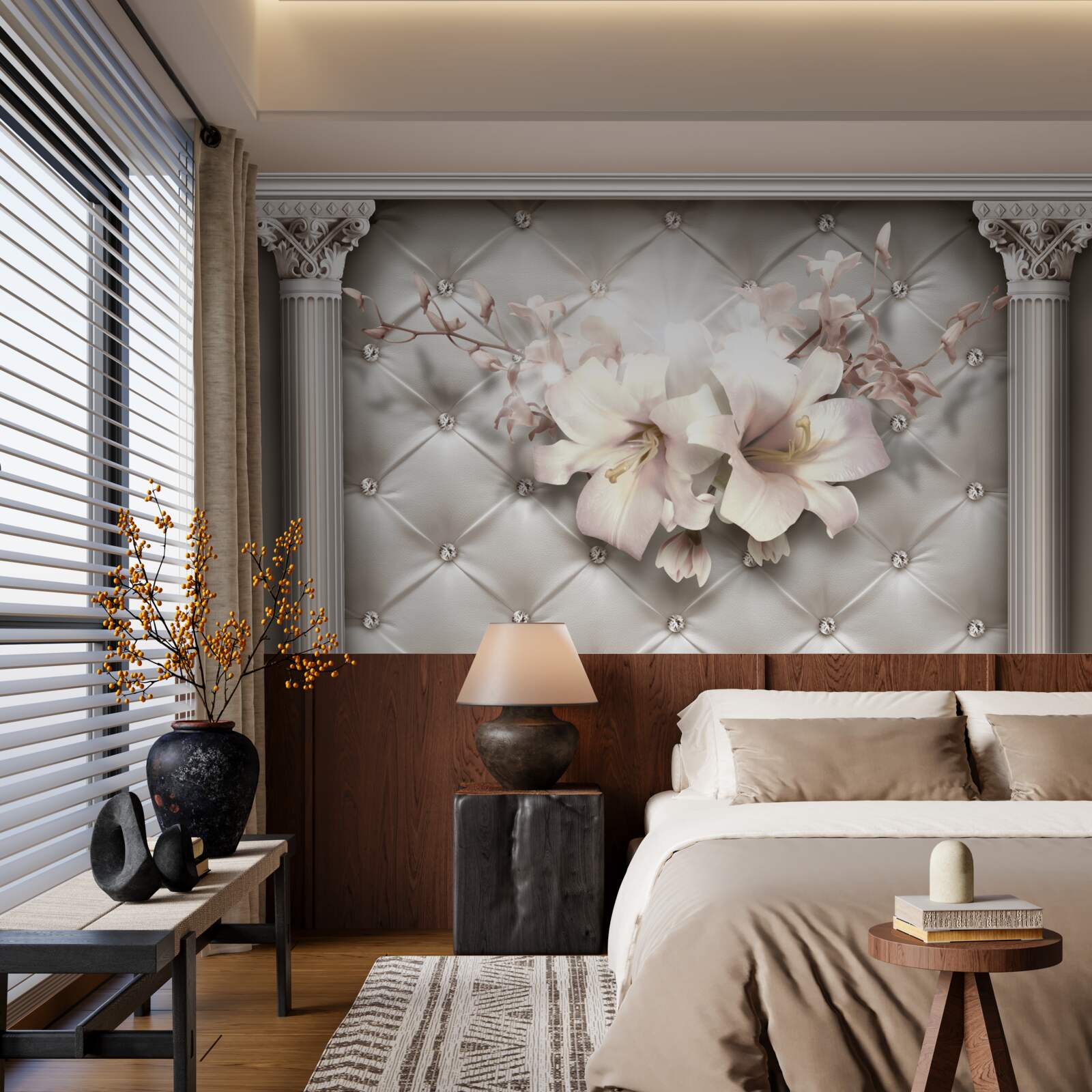 Papier peint Les murs sont décorés de lyle