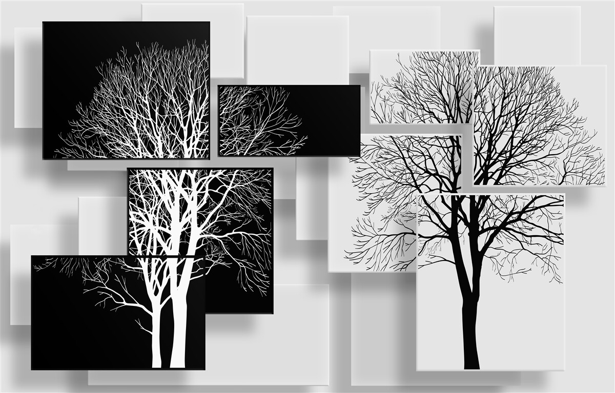 Papier peint les arbres de notre temps