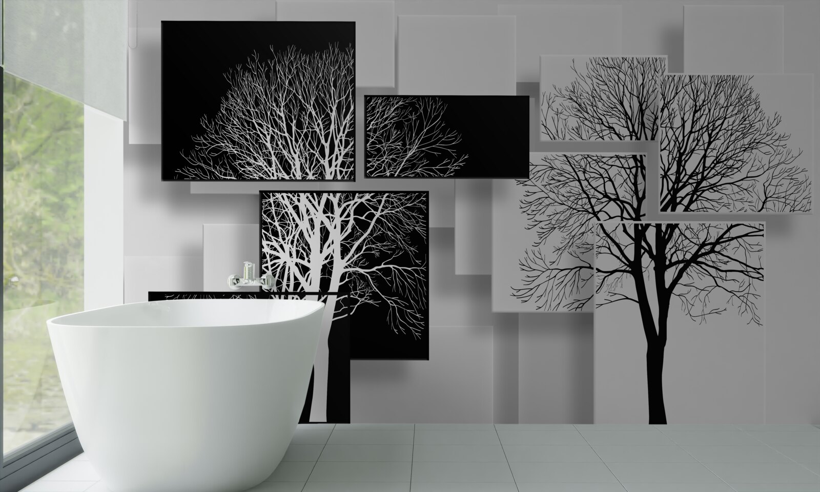 Papier peint les arbres de notre temps