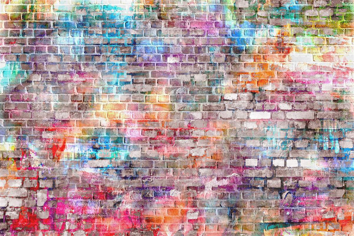 Papier peint Image visuellement riche d'un mur de style grunge, arrière-plan