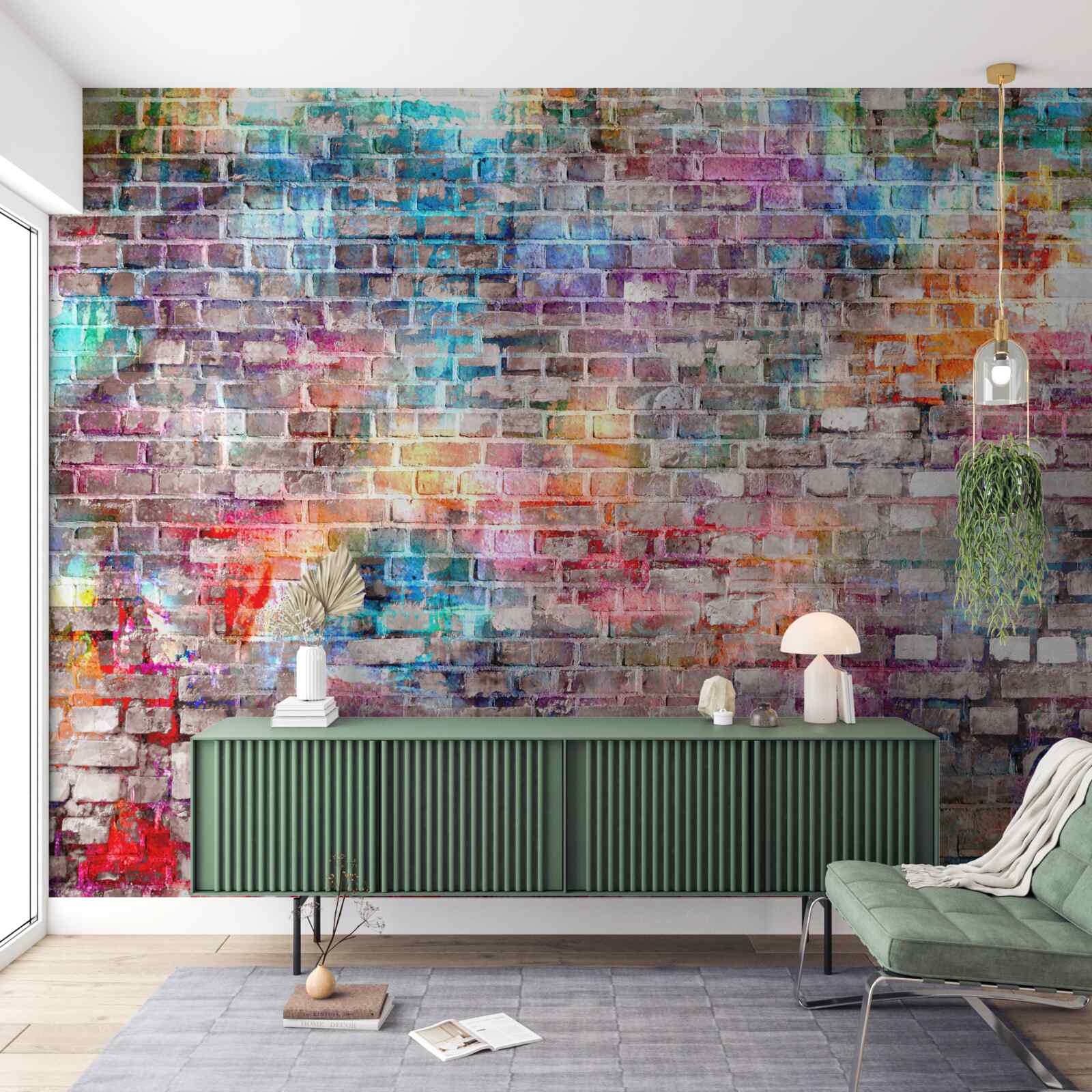 Papier peint Image visuellement riche d'un mur de style grunge, arrière-plan
