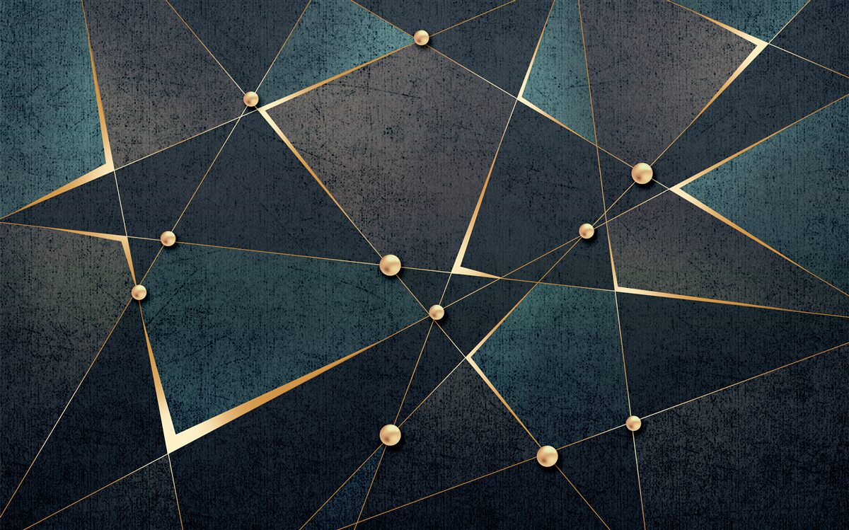 Papier peint les triangles sont verts