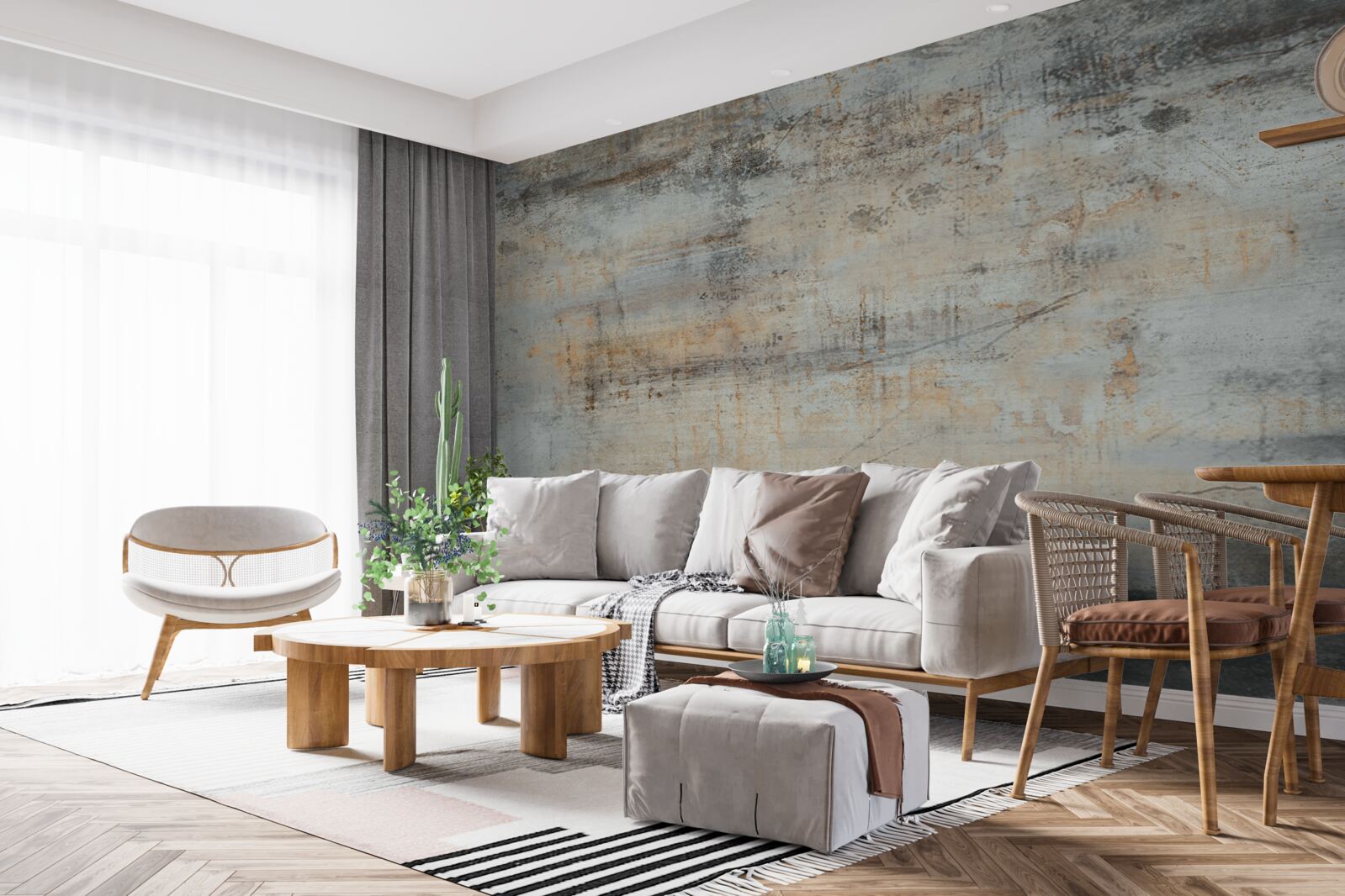 Papier peint Mur décoré dans un style vintage