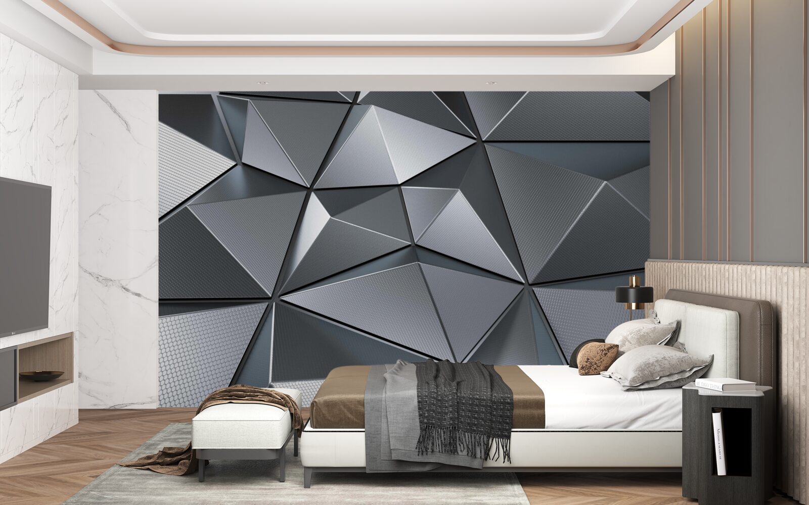 Papier peint Mur en 3D