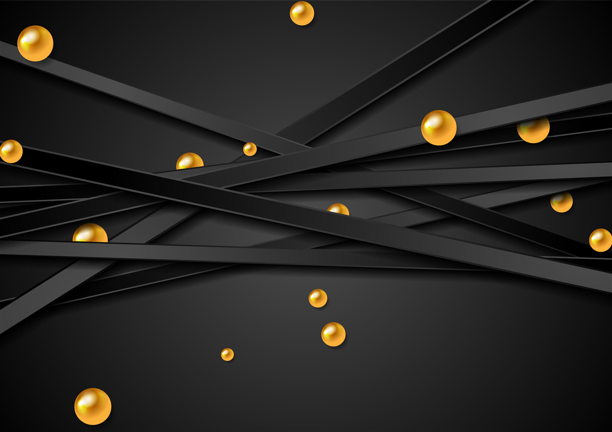 Papier peint des cercles d'or sont accrochés au mur