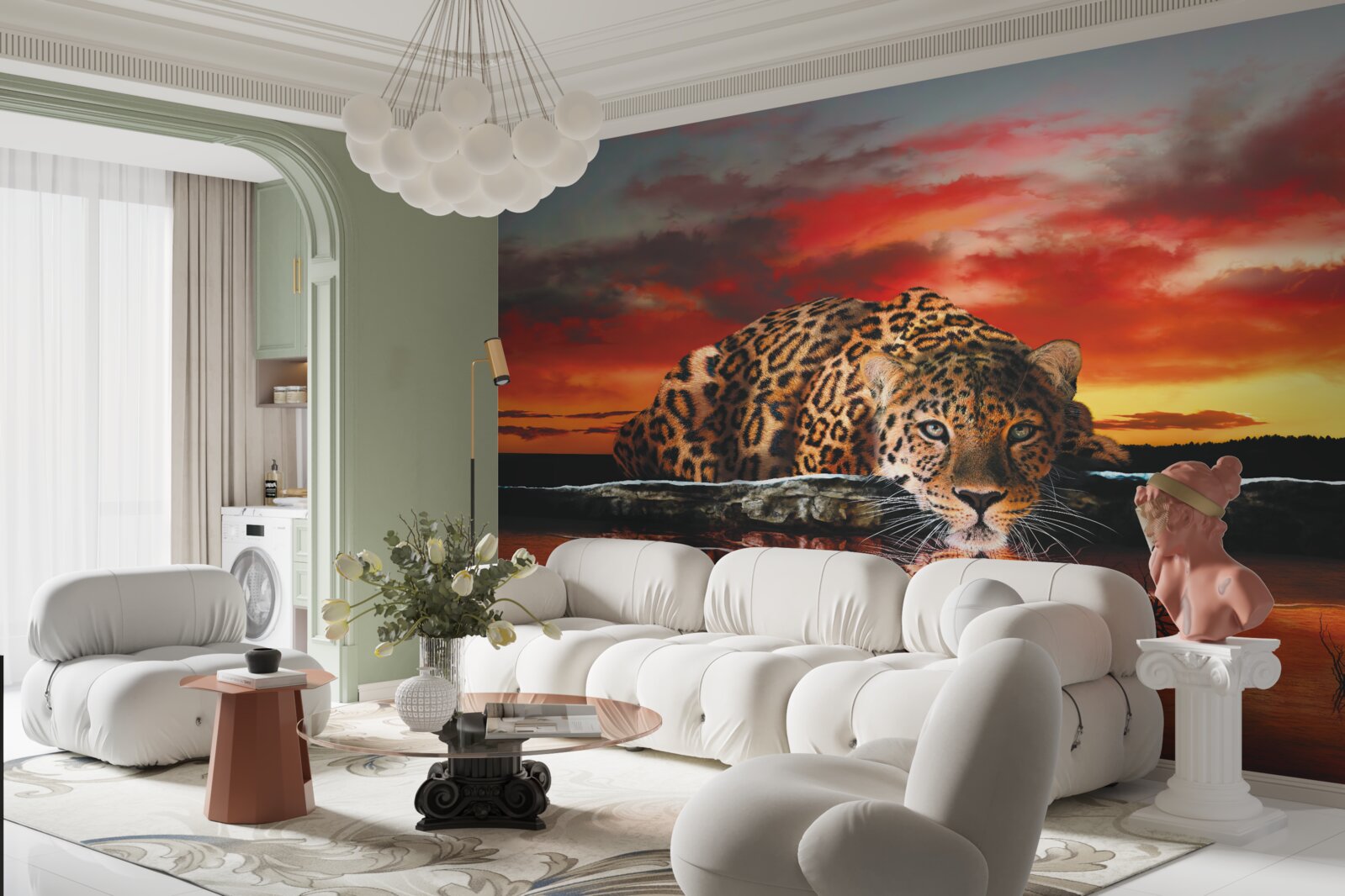 Papier peint un tigre extraordinaire