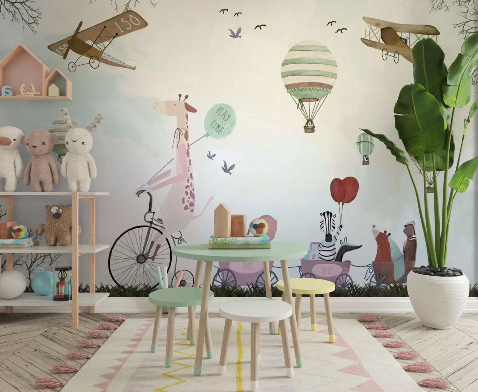 Papier peint planification d'un voyage à vélo