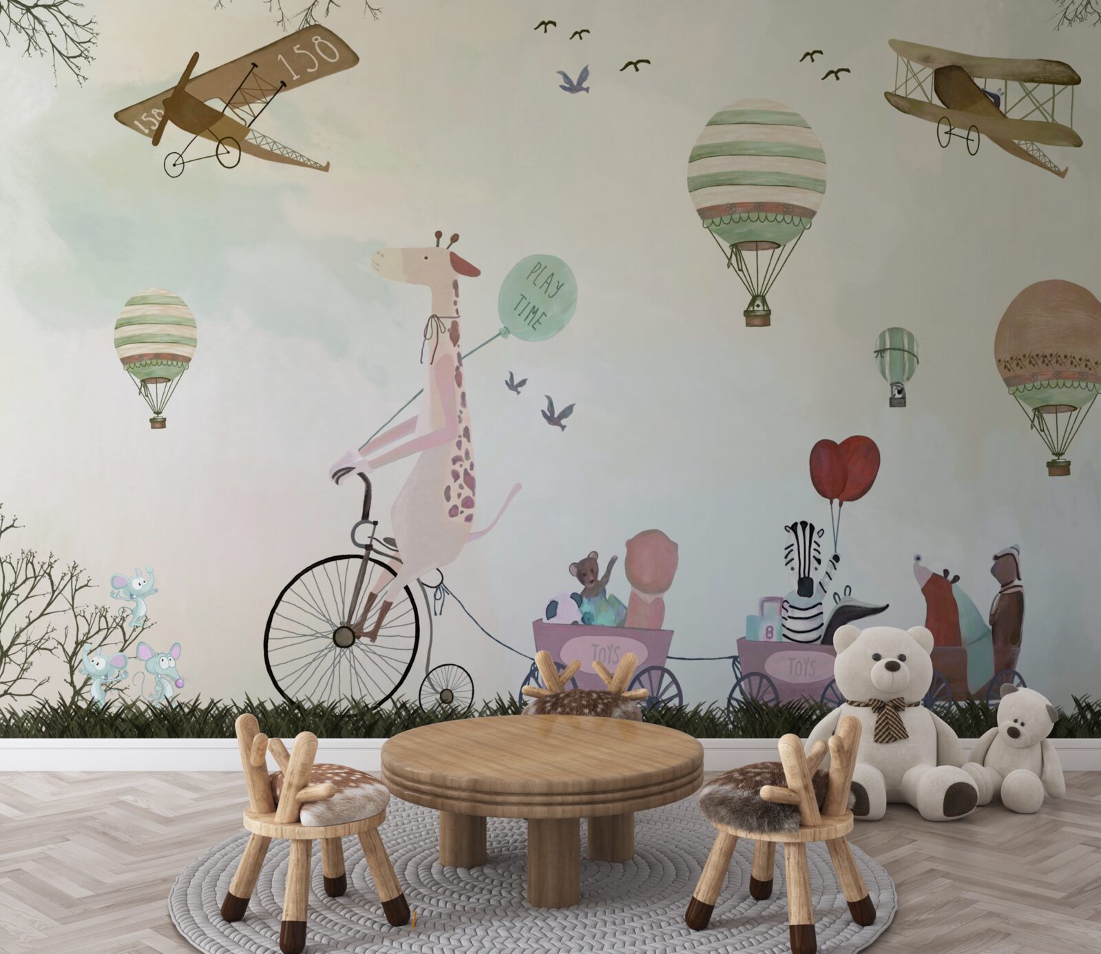 Papier peint planification d'un voyage à vélo