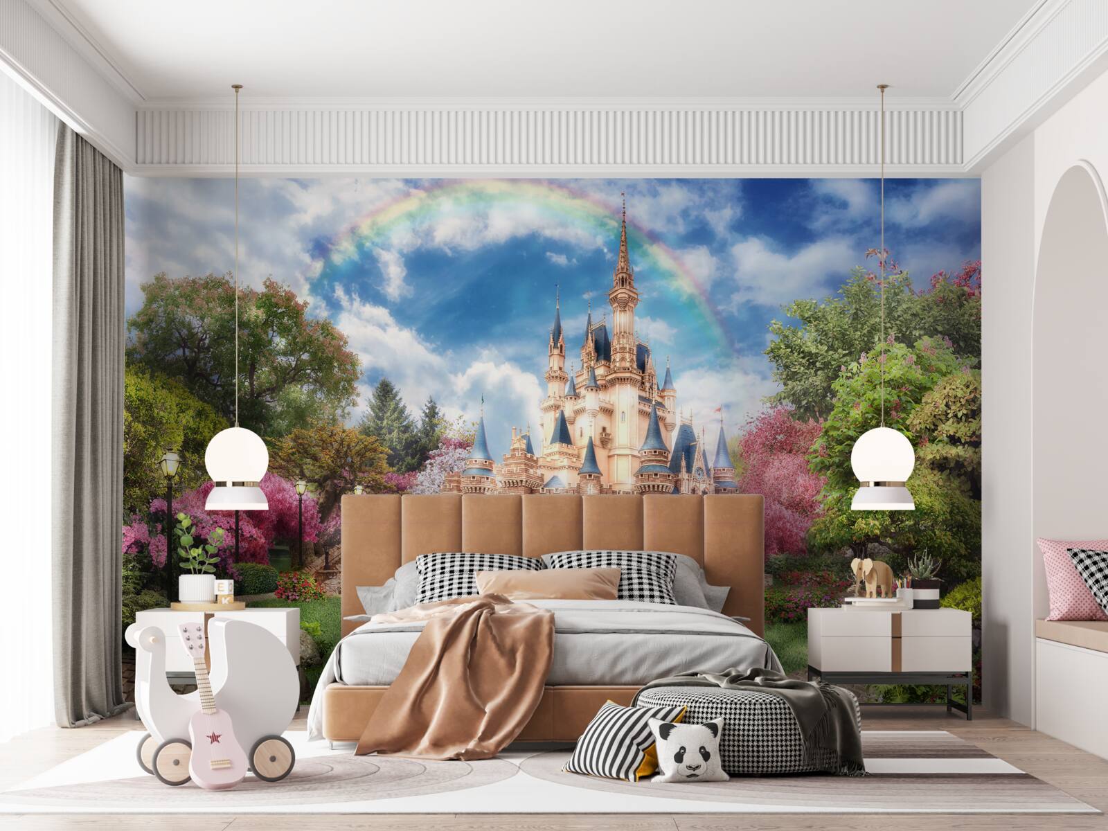 Papier peint château de jardin