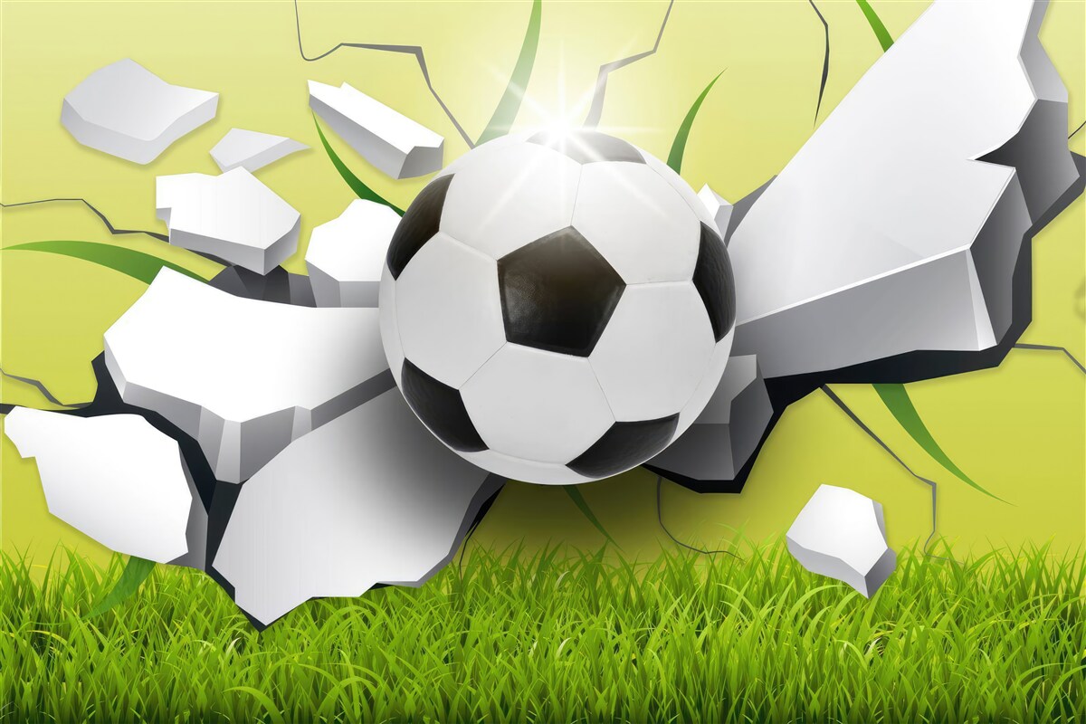 Papier peint coup de chance sur le ballon