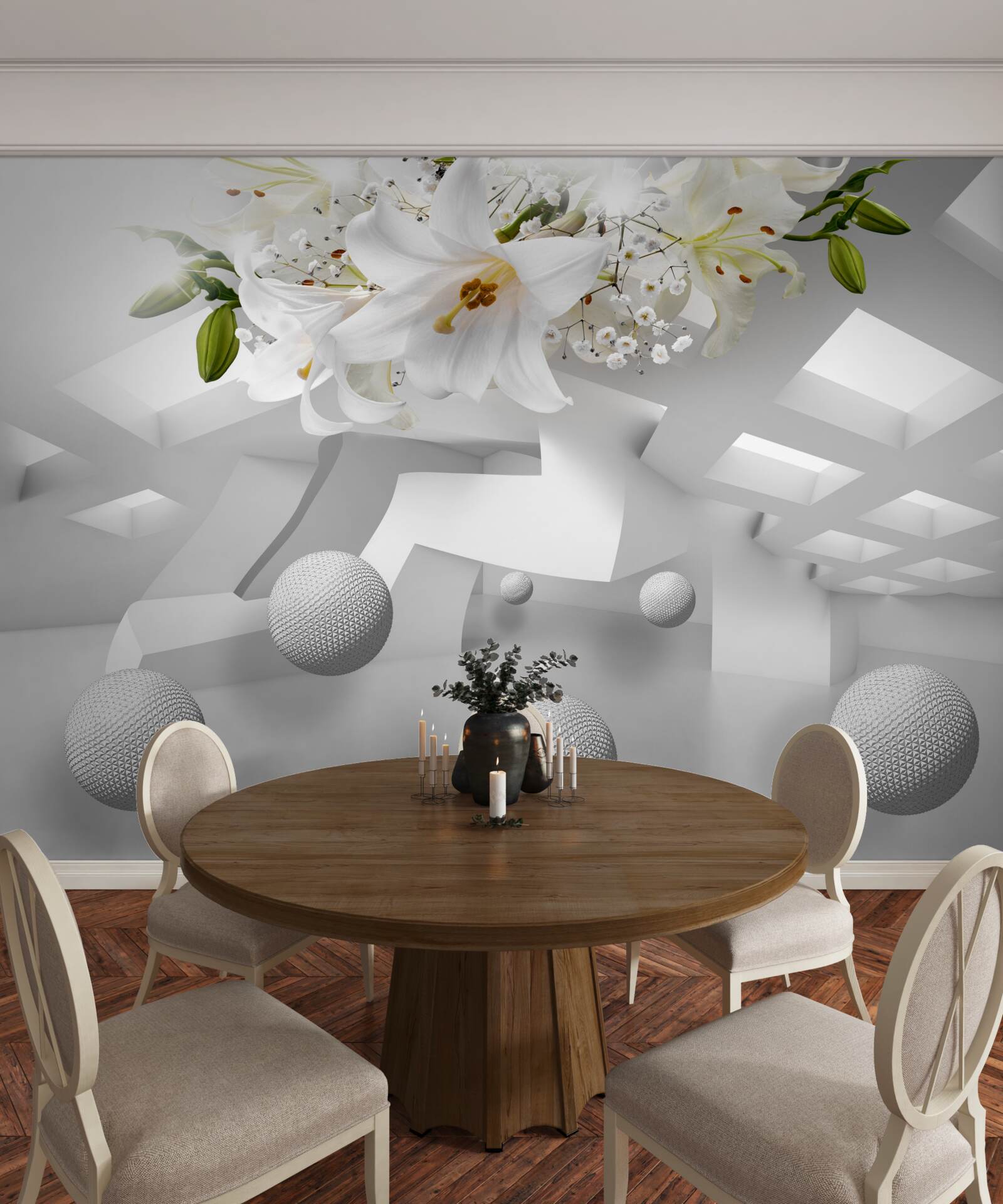 Papier peint lily ballons dans l'espace