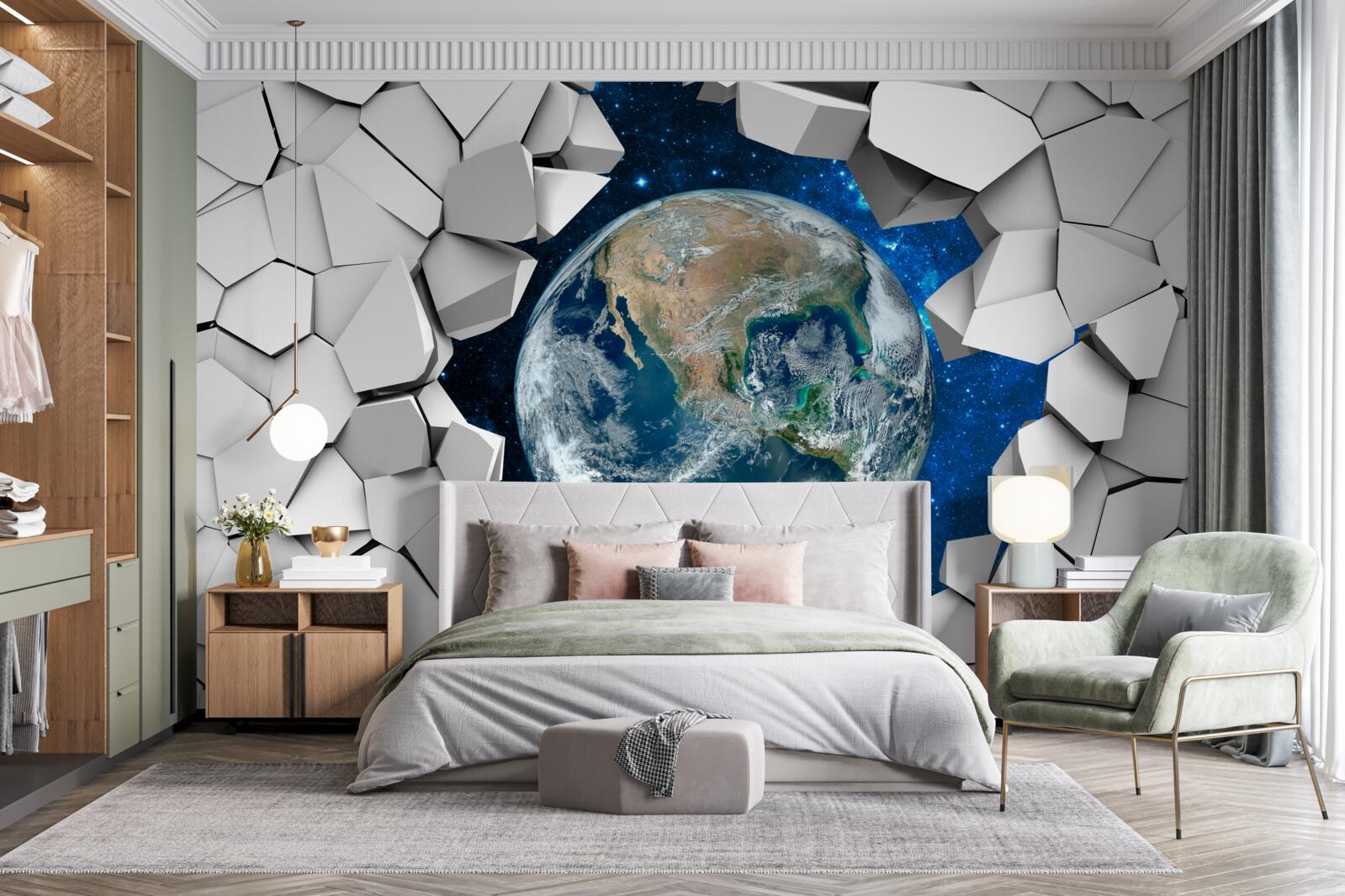 Papier peint la terre est la troisième planète