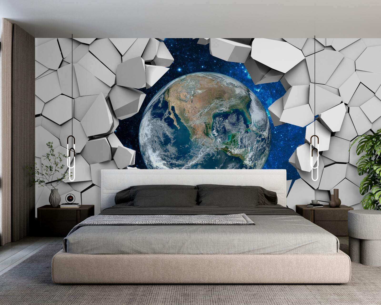 Papier peint la terre est la troisième planète