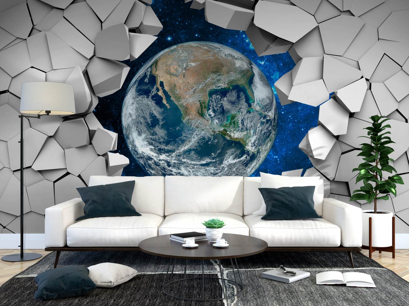 Papier peint la terre est la troisième planète