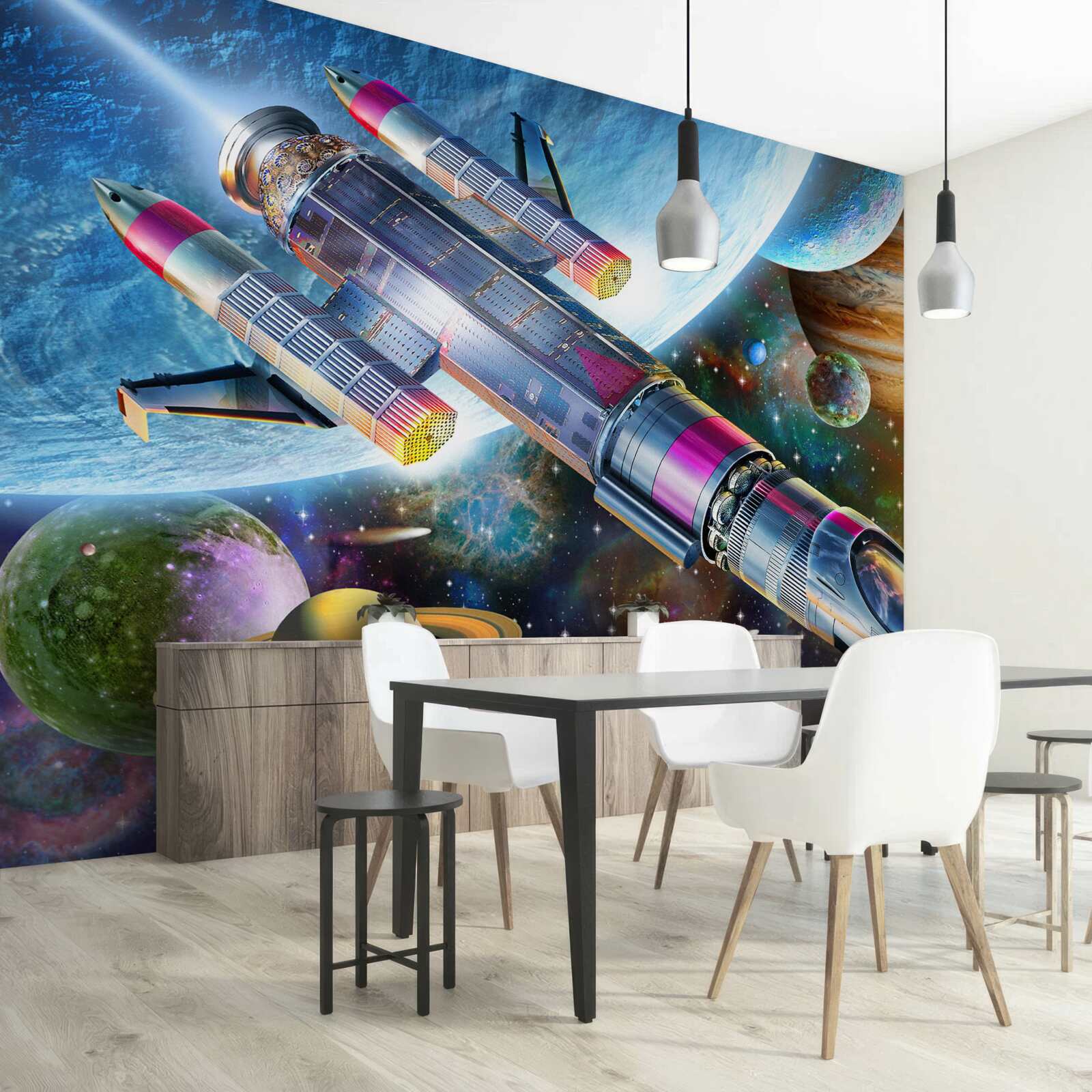 Papier peint Environnement spatial, univers et satellite