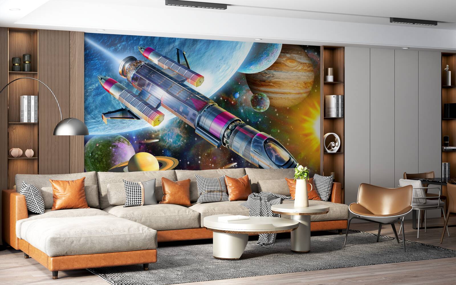Papier peint Environnement spatial, univers et satellite