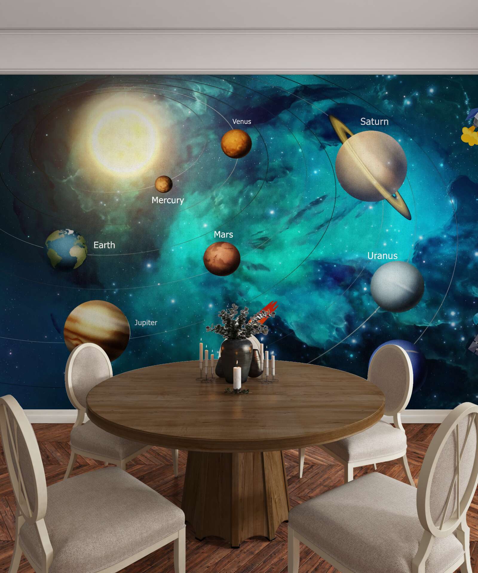 Papier peint espace et mur