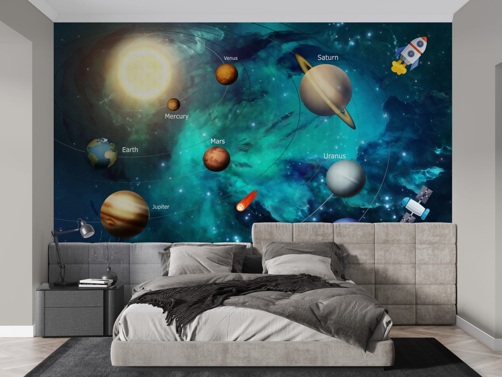 Papier peint espace et mur