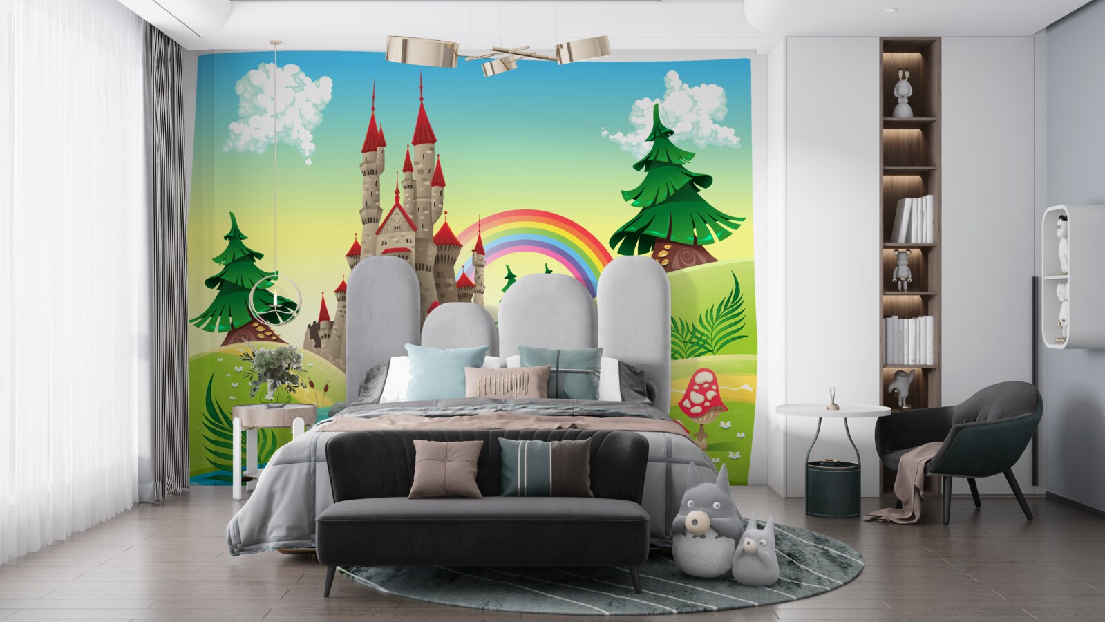 Papier peint forteresse magique