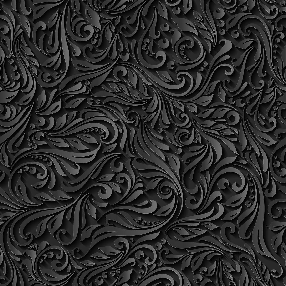 Papier peint motifs texturés en noir et blanc