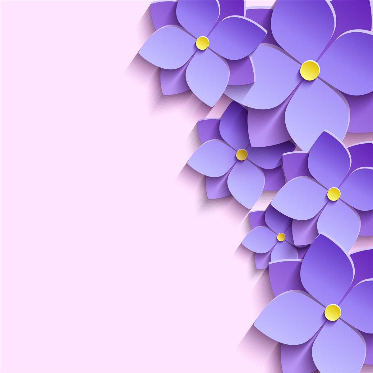 Papier peint boutons de fleurs violets à la surface de l'eau