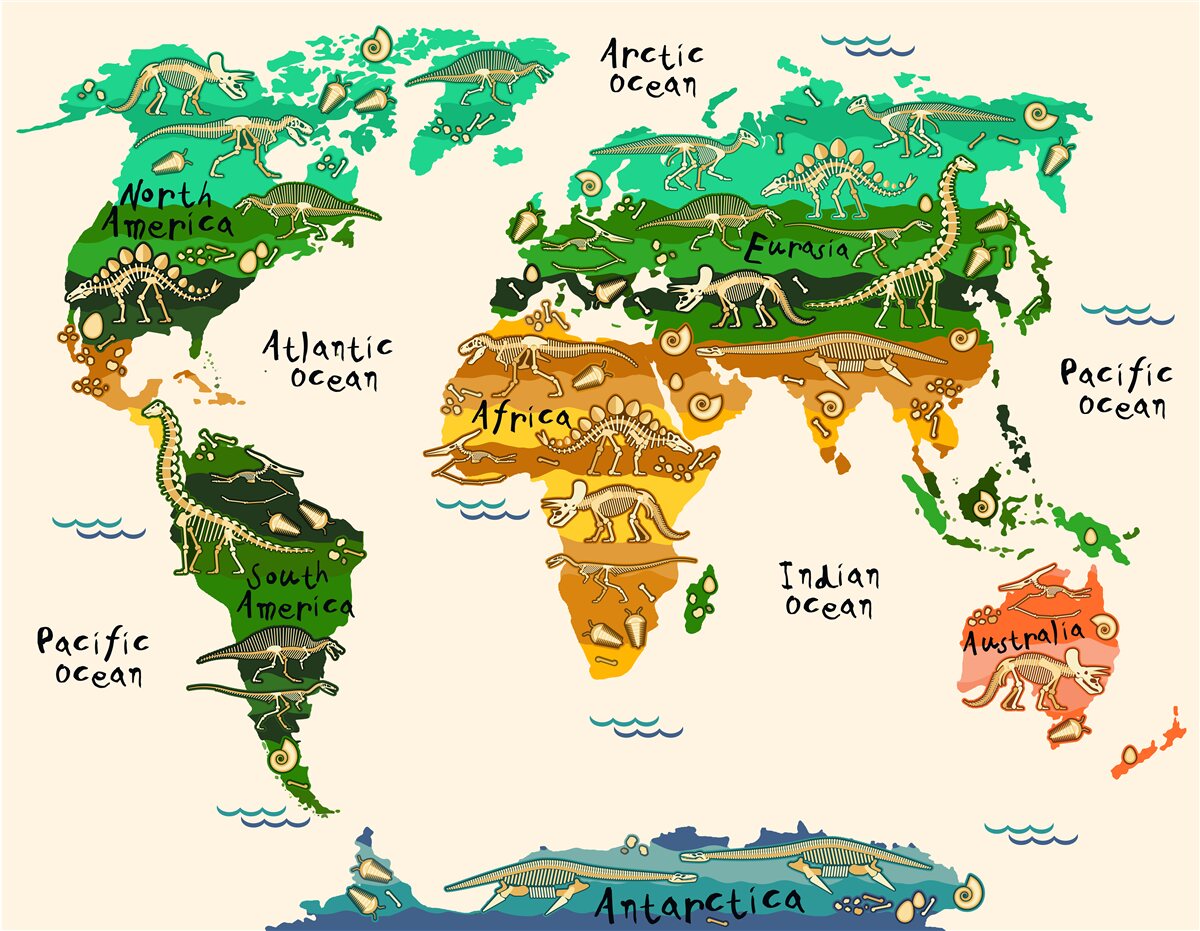 Papier peint une carte du monde dans une édition inhabituelle
