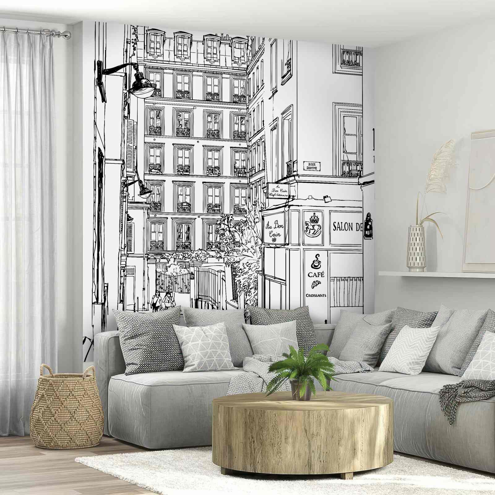 Papier peint une rue tranquille de new york