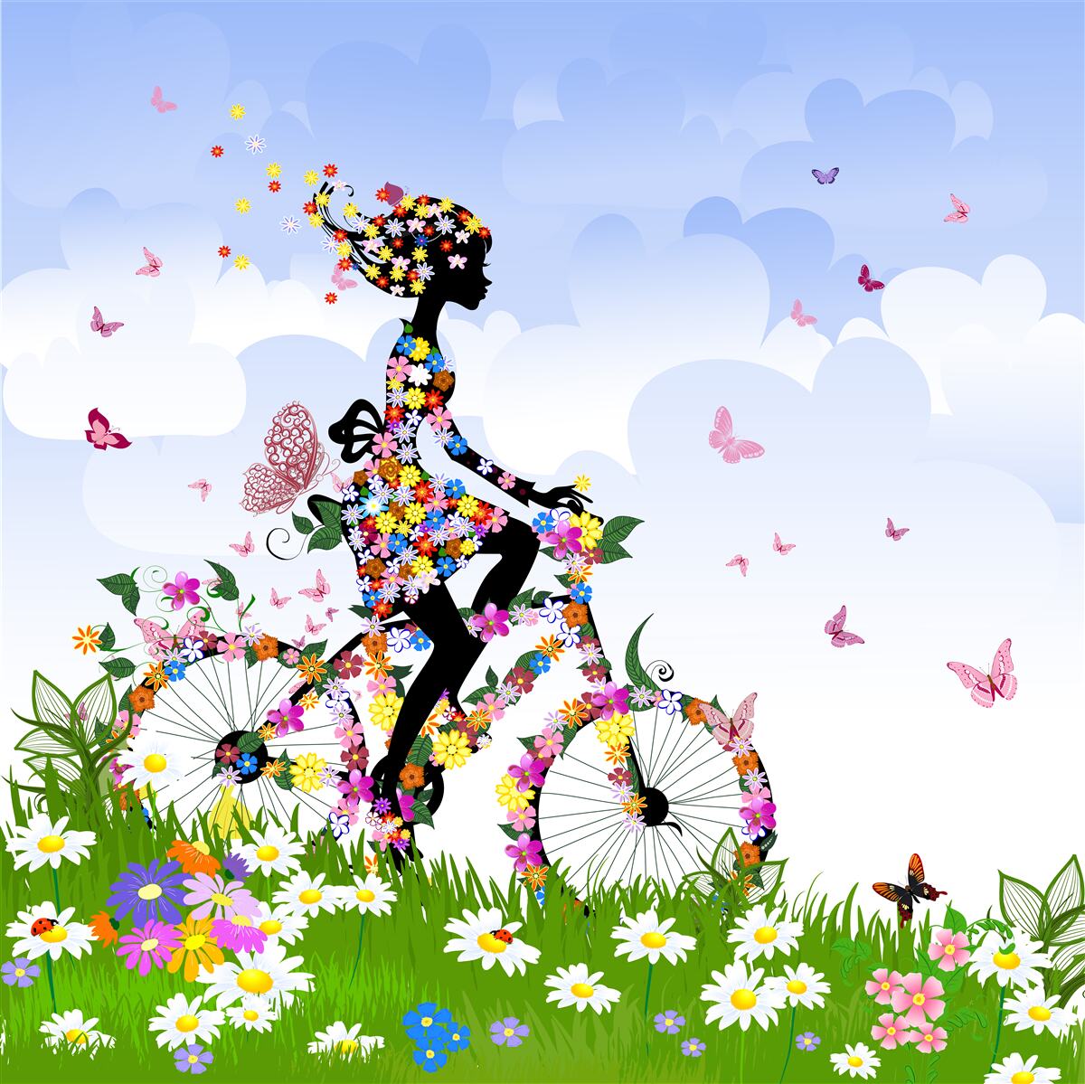 Papier peint cycliste