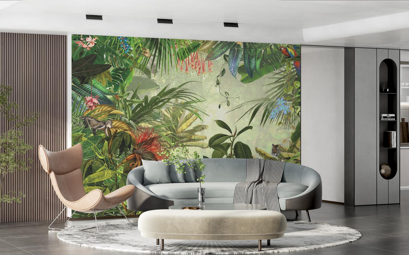 Papier peint végétation tropicale